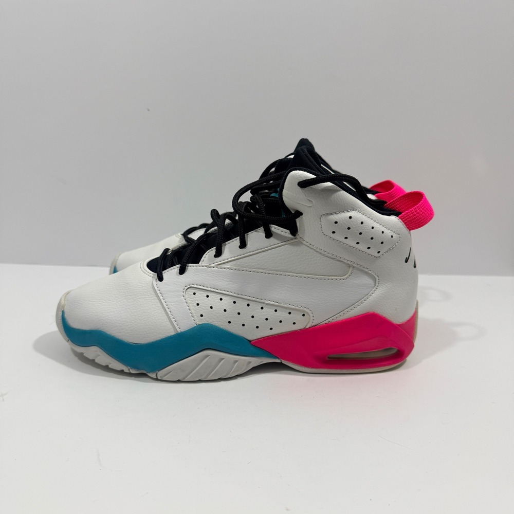 Jordan Lift Off Women 7.5 White Pink Teal South Beach AR4430-105 High Top